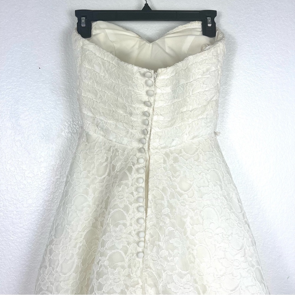 Lace Morilee Bridesmaid Dress with Sweetheart Neckline and Button Back size 4 - Picture 5 of 11